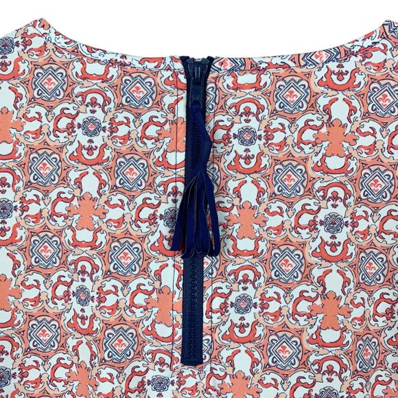 Cabana Life Long Sleeve Rash Guard Pink Blue Swim Top Women's XL - Picture 7 of 9